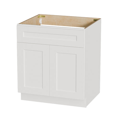 Shaker Base Cabinet With Soft-Close Drawer & Double Doors, Adjustable Shelf