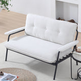 Modern Metal Frame Sofa With Sponge Filling For Compact Spaces And Versatile Use