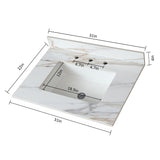 Vanity Top With Undermount Sink And Backsplash, Sintered Stone