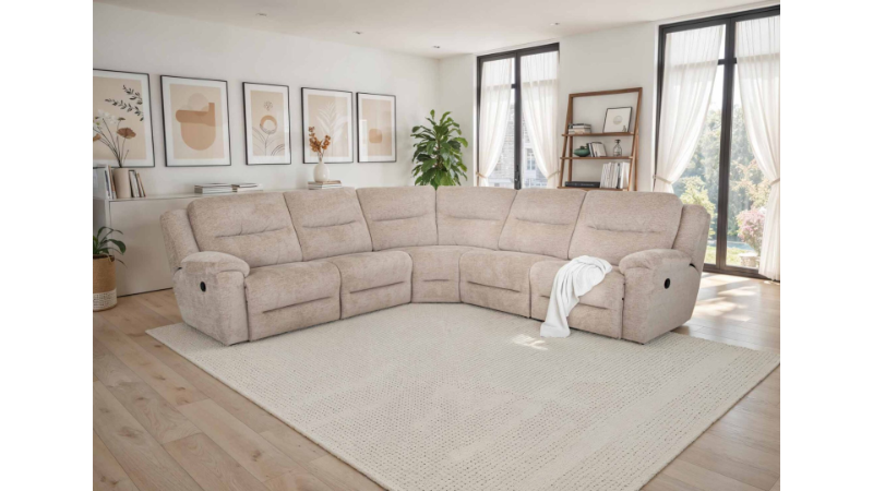 Davenport Reclining Sectional - 65999+65903x2+65902+65901