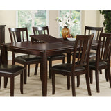7 Piece Set, Dining Table With Butterfly Leaf And 6 Side Chairs - Espresso