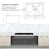 Laundry Workstation Undermount Utility Sink, Deep Single Bowl