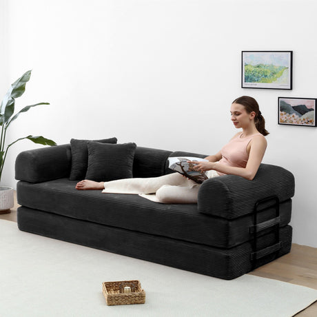 Convertible Foldable Floor Sofa Bed For Living Room
