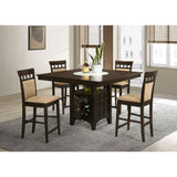 Gianna - 5 Piece Counter Height Dining Set - Cappuccino