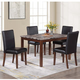 Dining Table With 4 Upholstered Side Chairs