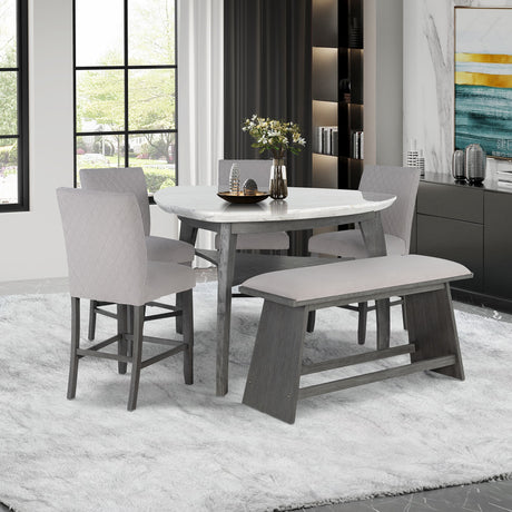 Jasmine - Bar Bench - Gray