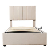 Upholstered Platform Bed With A Hydraulic Storage System