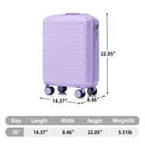 Hard Shell Travel Luggage With Scratch Resistant Surface