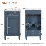 Bathroom Vanity With Sink, Soft-Closing Door, Adjustable Shelf
