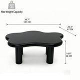 Cloud Shaped Coffee Table With 4 Round Legs