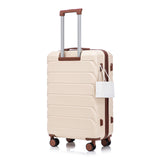 Hard Shell Luggage With Scratch Resistant Surface, 4 Wheels, Combination Lock & Side Hooks