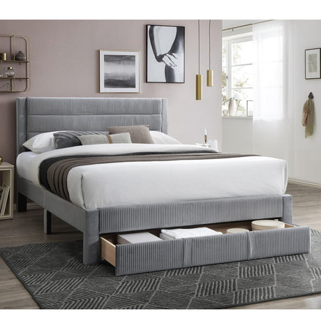 Contemporary Bed With Storage Drawer