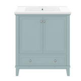 Modern Bathroom Vanity With Sink Combo, Doors And Drawer