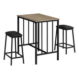 3 Pieces Dining Set, Counter Height, Rectangular, Small, Contemporary & Modern