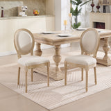 Upholstered With Round Back Dining Chairs (Set of 2)
